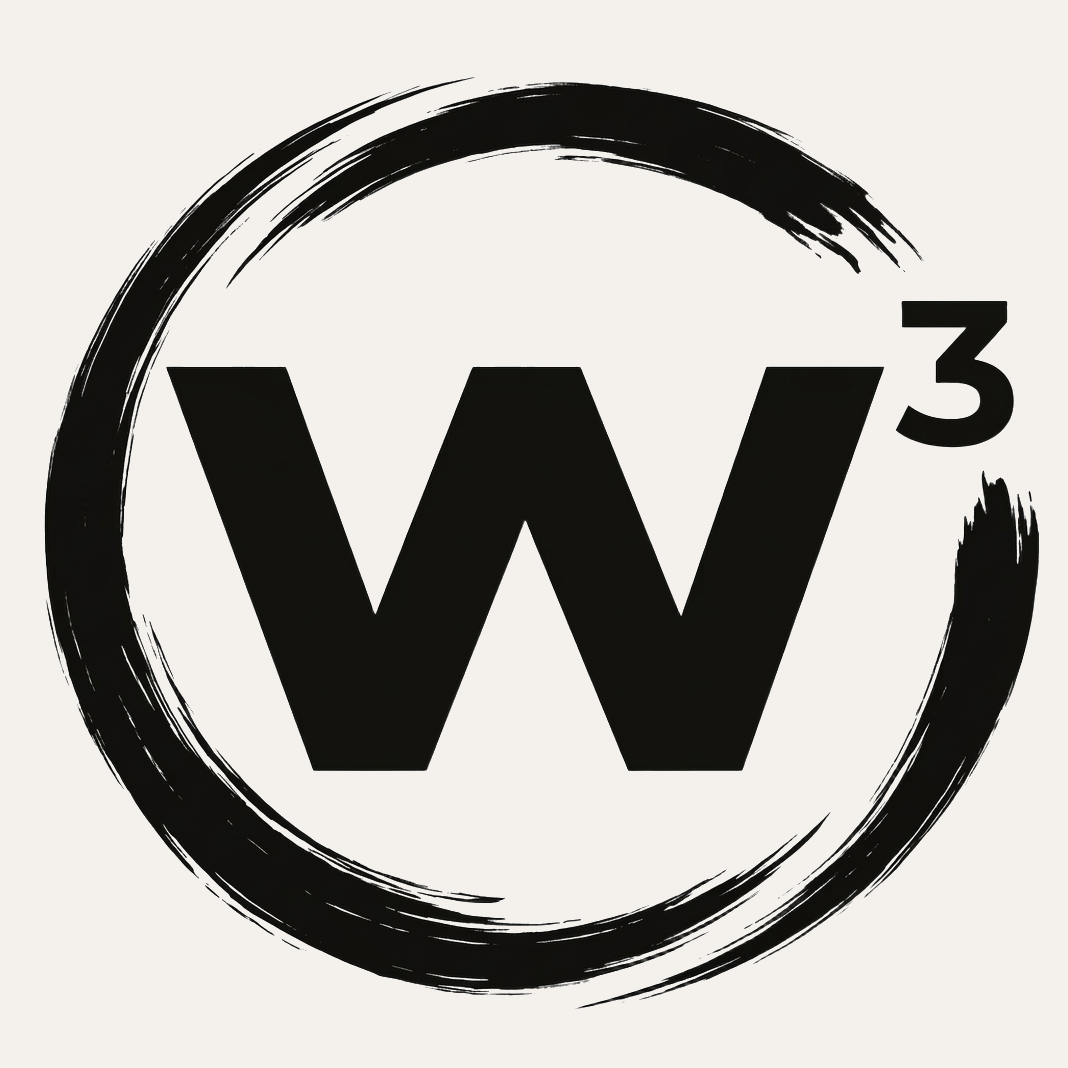W3 logo — black on light